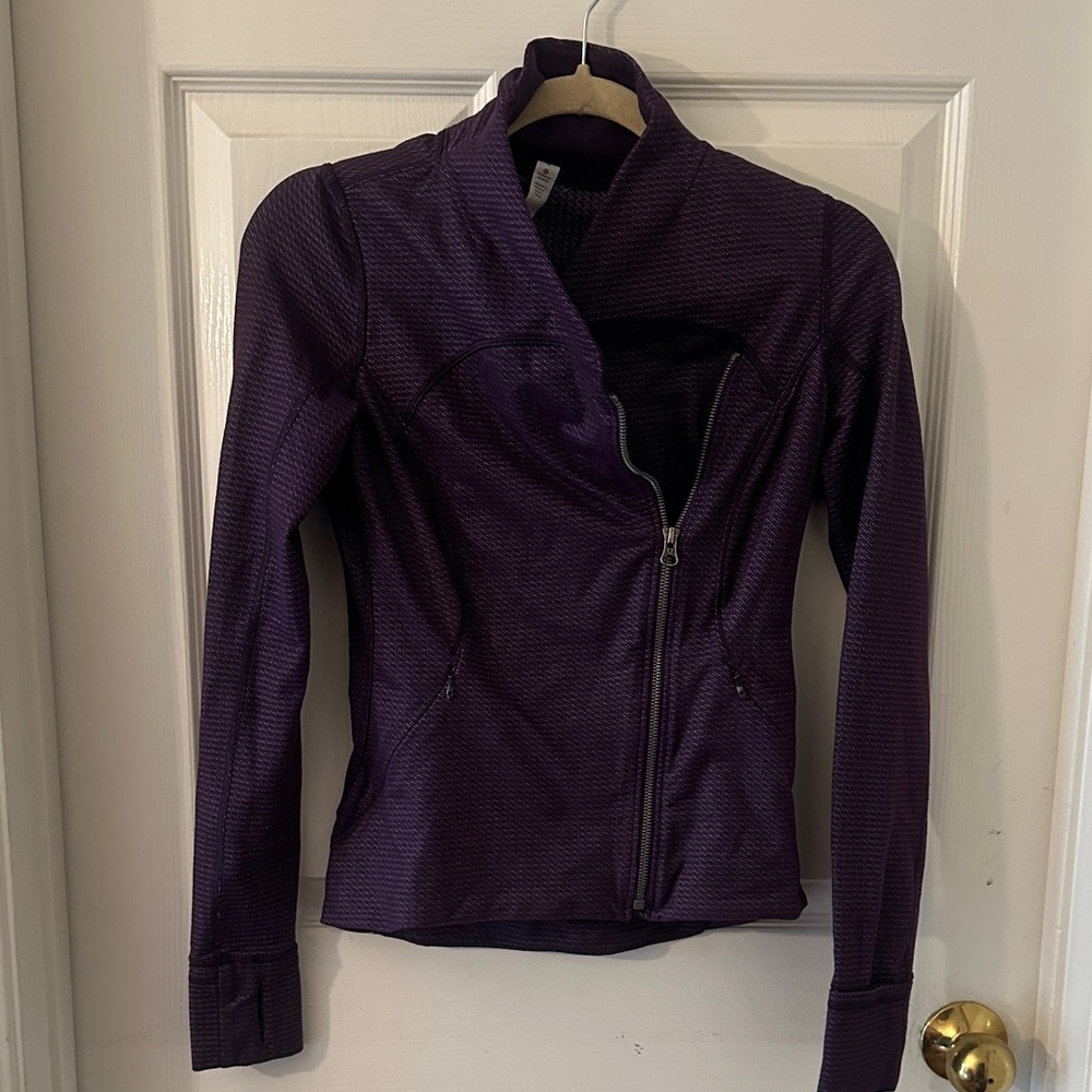 Lululemon Women's Purple Asymmetric Zip Jacket